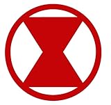 Black Widow Symbol Marvel Comics Avengers CCI Decal Vinyl Sticker|Cars Trucks Vans Walls Laptop|Red |5.5 x 5.5 in|CCI1907