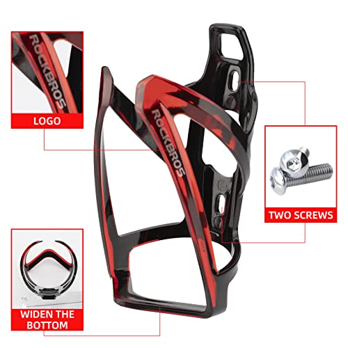 ROCKBROS Bike Water Bottle Holder Ultra-Light Bicycle Bottle Cages with Screws Tool, Universal Bike Cup Holder Rack for Road MTB Bikes 4 41HaI3BBGkL