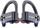 XLeader SoundAngel Sport3 - Wireless Sports Earbuds IPX7 Waterproof Bluetooth Headphone in Ear with Mini Portable Charging Case Deep Bass Earphones with Mic for Running Workout Fitness Exercise Gym