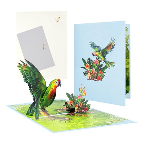 Luxury Handmade 3D Pop Up Card: Butterfly & Flowers Birthday