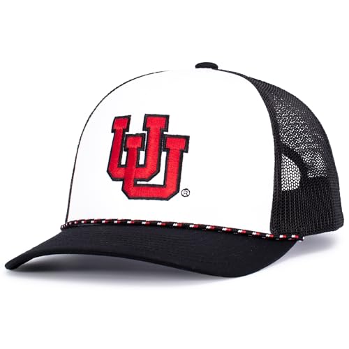 Pacific Headwear NCAA Utah Men's Trucker Snapback Braid Cap OS