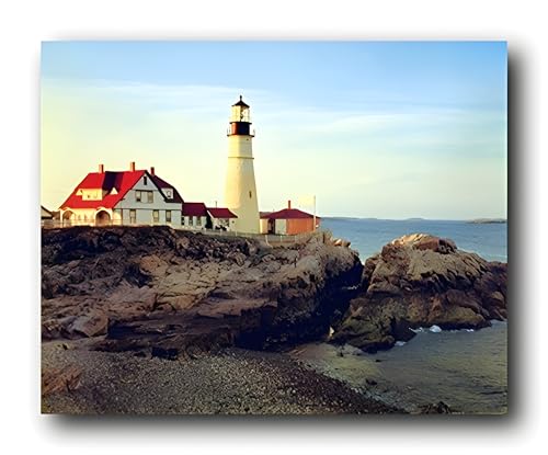 Impact Posters Gallery Portland Maine Head Lighthouse Scenic Landscape Nature Wall Decor Art Print Poster (16x20)