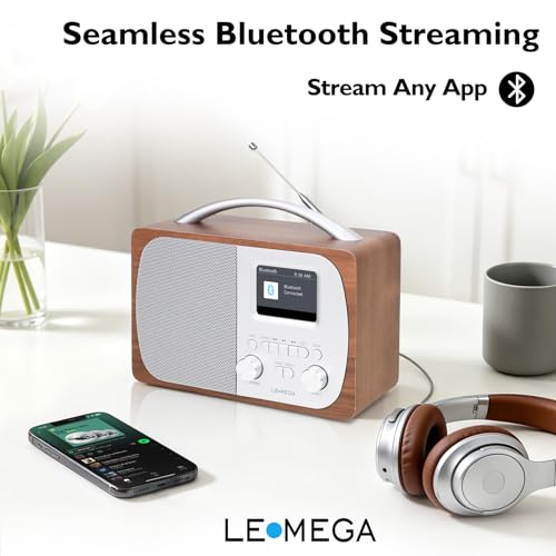 Poste radio DAB/DAB+ numérique LEMEGA DR5 réveil Bluetooth FM - 4
