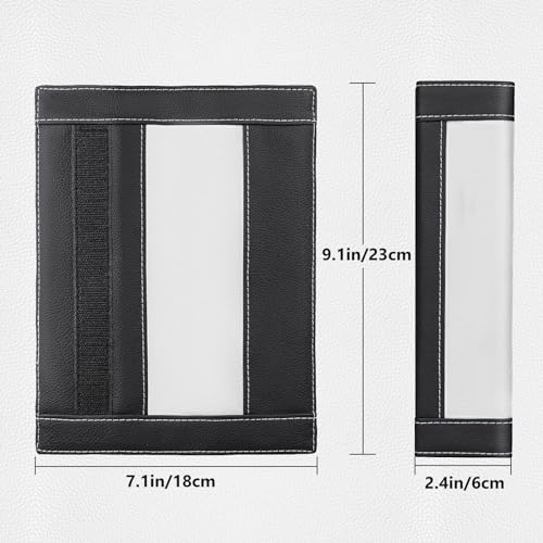 Image of SEG Direct Black and White Seat Belt Pads Pack of 2