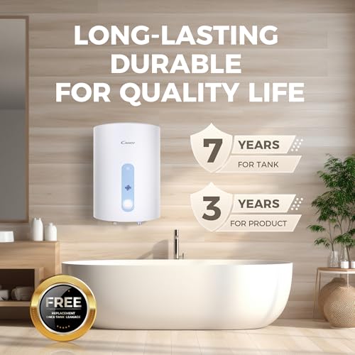 Image of Candy Water Geyser 25 Ltr 4 Star Electric Geyser 2000W Water Heater for Home Free Installation| Warranty 7 Yr on Tank| Shock Proof| Glass-lined Tank| Advanced Multi-Layered| Wall-Mounted