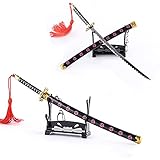 DIYOOHOMY Anime Sword Keychains Mini Japanese Katana Samurai Key Chain Tiny Weapon Fans Gift