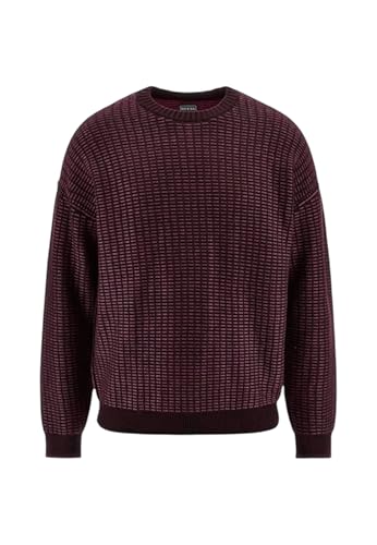 GUESS Men's Long Sleeve 2 Tone Waffle Brendon Sweater2