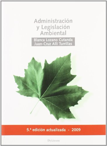 Portada de Administracion y Legislacion Ambiental
