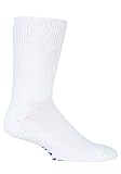 Iomi extrabreite Diabetiker-Socken für geschwollene Beine, in 2 Farben und 4 Größen, 3 Paar Gr. 43-45 , weiß