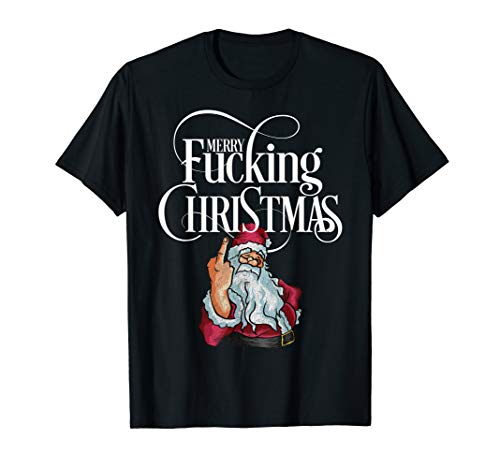 Lustige Weihnachten Männer Frauen Merry Fucking Christmas T-Shirt