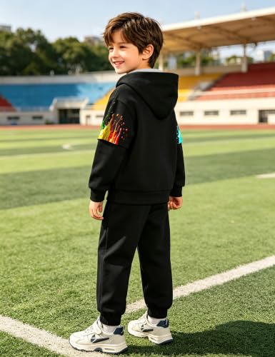 Image of Toddler Boy Clothes Dinosaur Printed Hoodies Long Sleeve Pant Sets