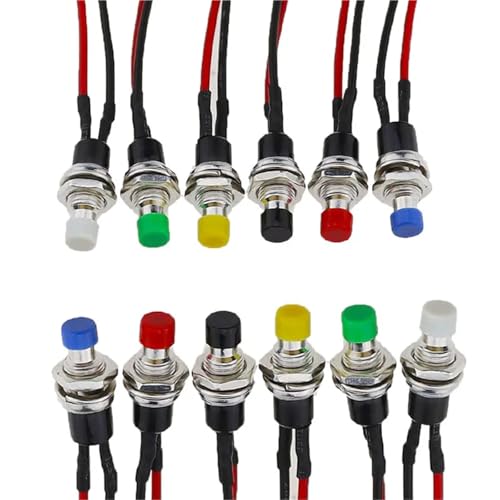 Interrupteur bouton-poussoir PBS-110 7mm mini bouton réinitialisation blanc NO