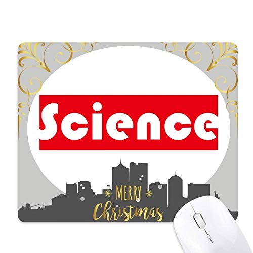 Tapis de souris la nuit de noël rouge et sciences tapis de bureau caoutchouc souple