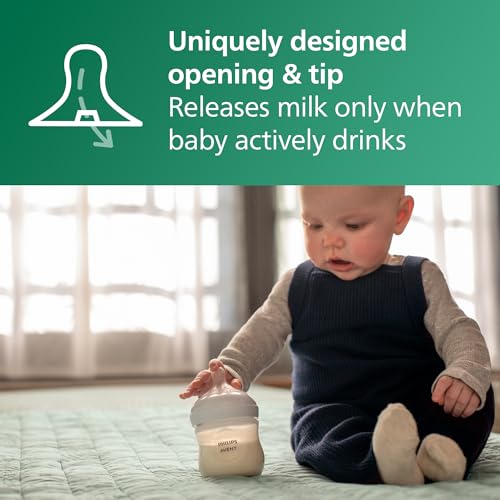 image for Philips Avent Natural Glass Baby Bottles with Natural Response Nipples