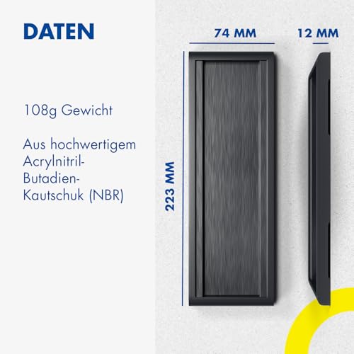 Zische Unterlegschale für Schleifsteine - Schleifsteinhalter kompatibel mit Abziehstein und Wetzstein 200x50 & 200x60 - Schleifstein Halterung aus Kunststoff