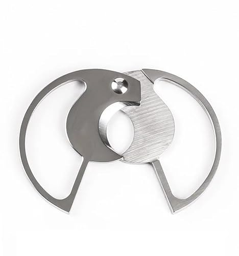 VYSLZ Cigarrskärare rostfritt stål rund sax stansare dubbel kant giljotin bärbar skivare rökning tillbehör