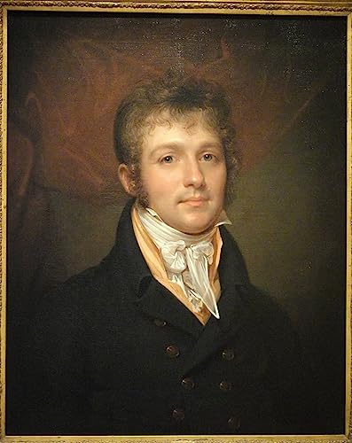 Affiche Rembrandt Peale Portrait d'Edward Shippen Burd Toile Peinture Murale 60x90cm