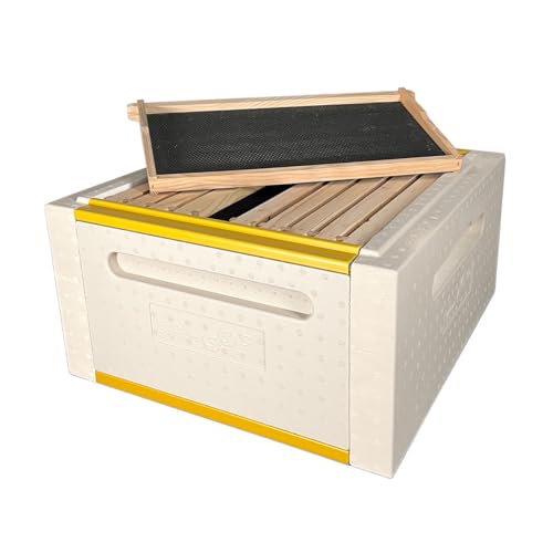 Superior Bee Polystyrene Deep Box – R8 Insulated, Pre-Painted, Fits Langstroth Frames – Durable and Efficient for Healthy Beekeeping