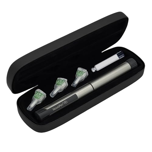 Estojo de caneta de insulina para 1 caneta de insulina, 3 agulhas e 1 cartucho, injetor de insulina e suporte de armazenamento de agulha, estojo portátil de viagem para diabetes para manter