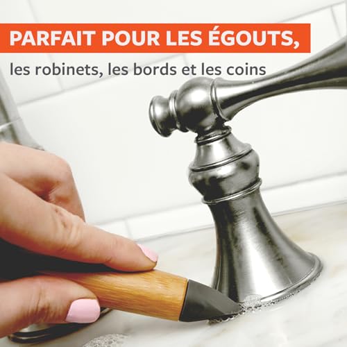 Brosse de précision multi-usage Full Circle Micro Manager pour éviers et joints fins - 9