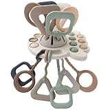 GOPO TOYS Montessori Silicone Pulling Toy for...