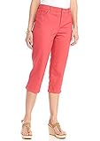 Gloria Vanderbilt Jordyn Embellished Capris 10 Coral Punch