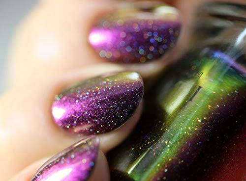 Image of ILNP Tilted (H) - Purple to Orange Holographic Ultra Chrome Nail Polish