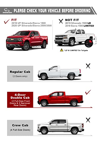 Estribos laterales para Chevy Silverado y GMC Sierra miniatura 3