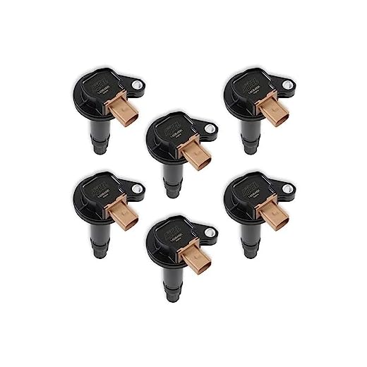 ACCEL 140646K-6 Ignition Coil - Supercoil - 2010-2016 Ford EcoBoost 3.5L V6 - Black - 6-Pack (3-Pin)