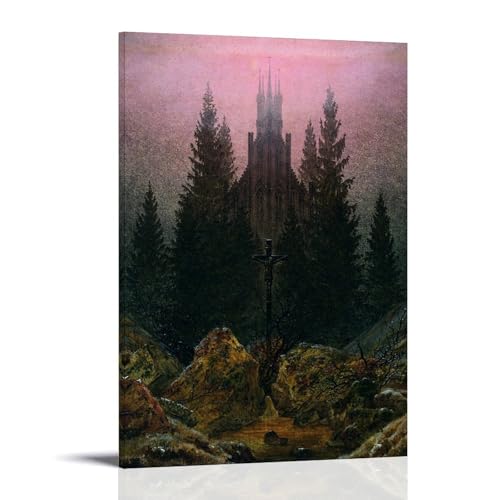 Impression artistique Caspar David Friedrich : toile de maître haute définition