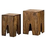 LEICHT ZU REINIGEN - Unser widerstandsfähiges Sheesham Holz ist gebeizt. Das hochwertige Holz macht es leicht zu reinigen. Die Oberfläche am besten mit einem lauwarmen, leicht angefeuchteten Baumwolltuch abwischen.