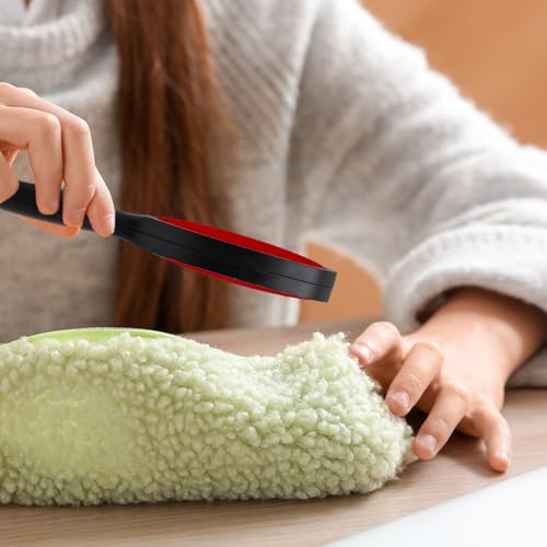 Mritrit 2 Stück Fusselbürste, Doppelseitige Velours Bürste zum Entfernen Haaren und Tierhaare, Samt Fusselbürste Kleidung, Wiederverwendbare Fusselbürste für Kleidung, Sofas