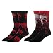 Punisher Marvel Superhero 2 Pack Red Men's Crew Socks