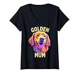 Design sorprendente, perfetto per le mamme dei Golden Retriever. Mostra il tuo amore per questa bella e delicata razza di cane con questo design vivace e bello. Ideale per compleanni di mamme o mamme, compleanno della mamma, Natale o festa della mamma.