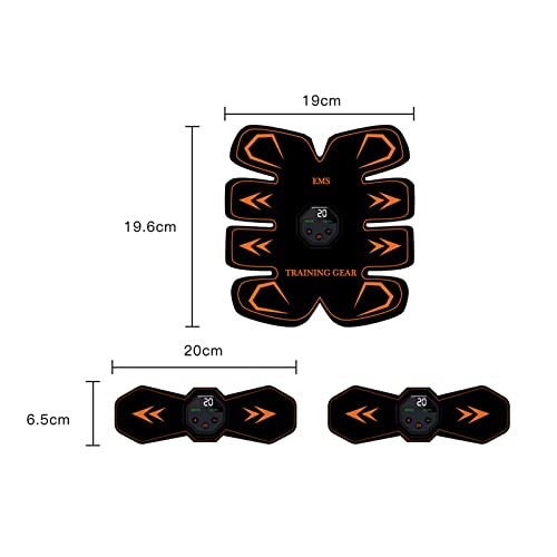 Estimulador de abs Toner abdominal Abs Muscle Trainer 10 modos 20 níveis de intensidade Bateria embu