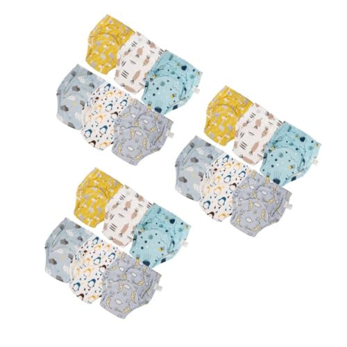 Abaodam Pantalones De Entrenamiento Para Niña Reutilizables De Algodón Suave Y Transpirable Diseño Antileak Para Recién Nacidos Para Aprendizaje De Control Con 6 Piezas*3