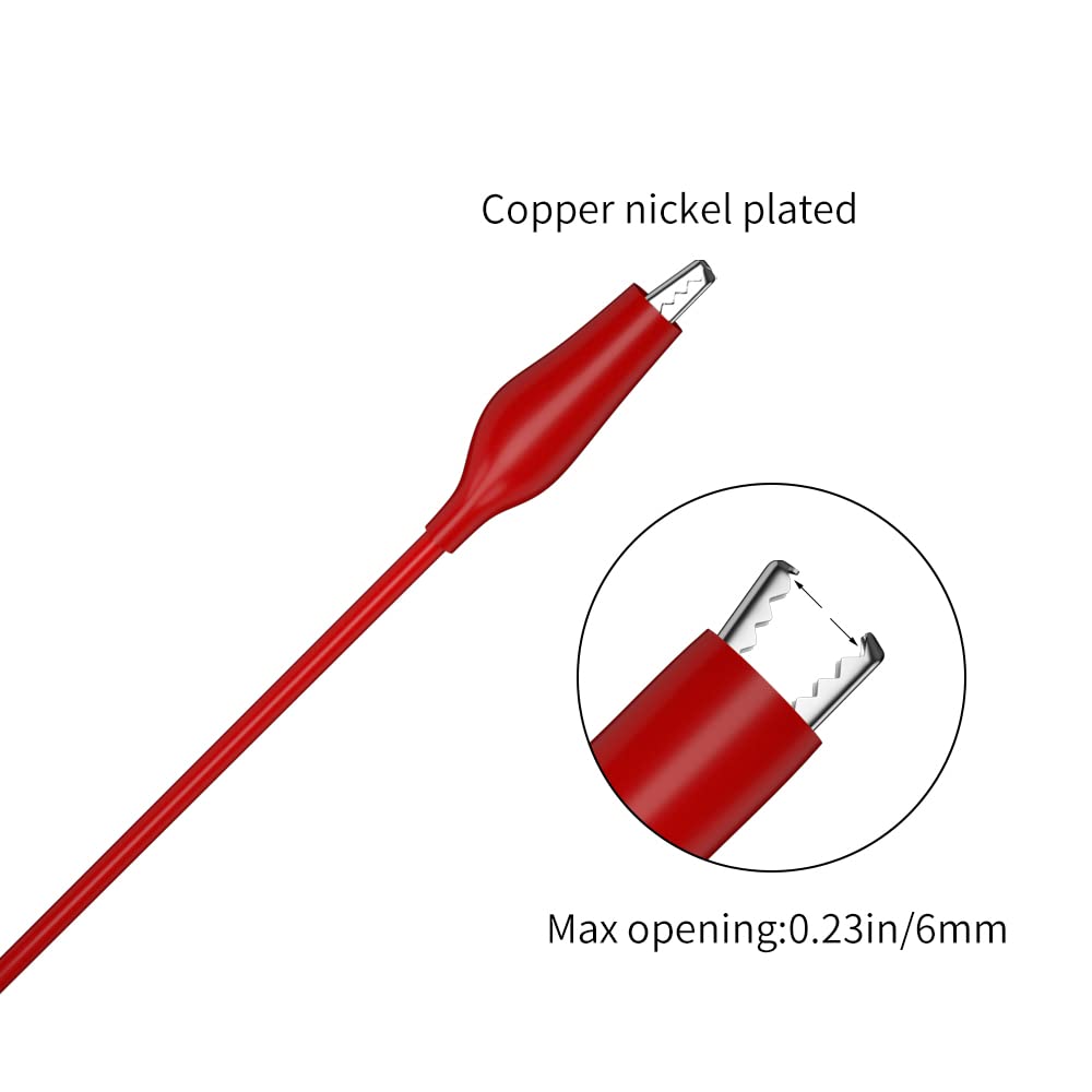 CZJZDZ Test Lead Kit 20pcs Alligator Clip to 4mm Banana Plug Test Probe Back Probes Kit Test Pins for Automotive Repair Inspection Tools Set JT8005: Industrial & Scientific