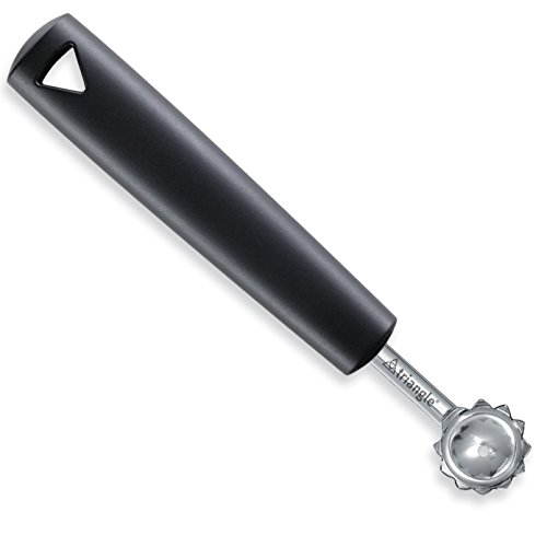triangle Germany Tomato Corer and Fruit Huller, Professional-Grade Stainless Steel Tool Easily Removes