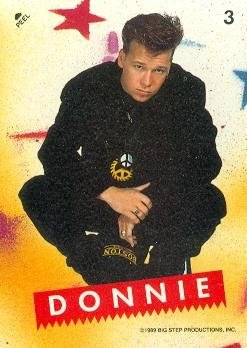Donnie Wahlberg trading card sticker (New Kids on the Block)