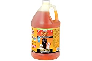 HealthyCoat Dog Food Supplement: Gallon. Supports Healthy Coat, Reduces Shedding