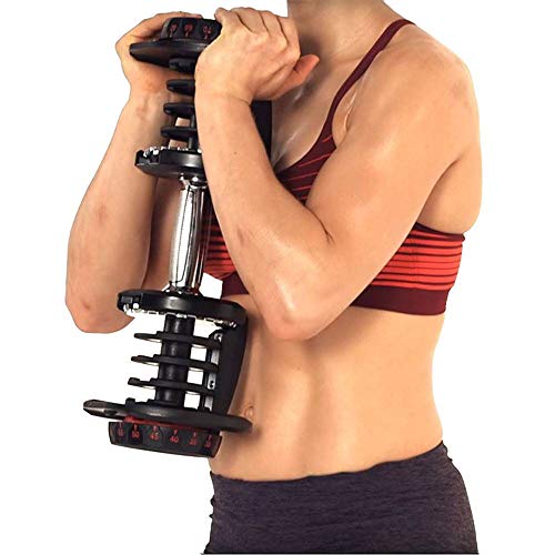 Bowflex SelectTech 1090 Adjustable Workout Exercise Dumbbell Weights for Home and Gym Strength Training (3 Pack)