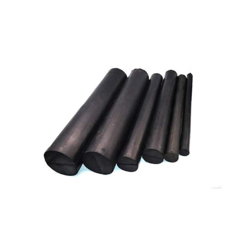 Barra redonda de goma maciza resistente al aceite, 25 mm x 450 mm