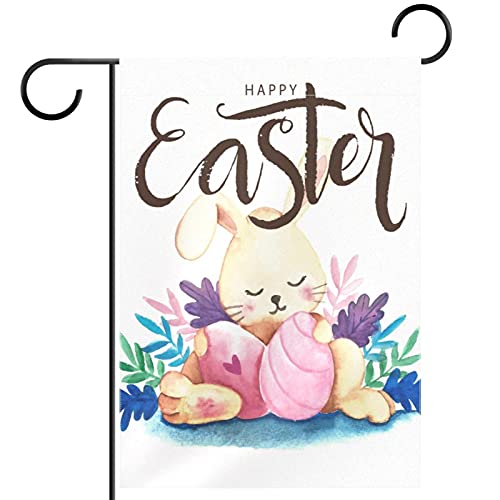 Drapeaux de cour saisonniers Happy Easter de 30x45cm toutes saisons