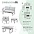 AECOJOY Aluminum Patio Furniture Set, Modern Metal Outdoor Patio Furniture Clearance, Outdoor Conversation Table and Chair Sets for Lawn, Backyard, and Deck with Light Grey Cushions