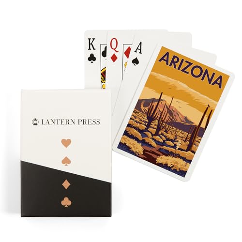 Lantern Press Arizona, cartas de póker tamaño estándar