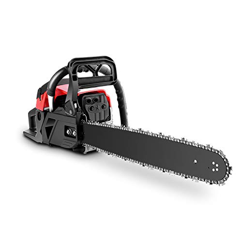 Himimi Cordless Chainsaw, Pro 20-Inch 58cc 2-Cycle Gas Powered Chain Saw, Handheld Petrol