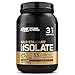 Optimum Nutrition ON Gold Standard 100% Isolate, Whey Isolate Protein Pulver, Eiweißpulver mit natürlich enthalten Glutamin und Aminosäuren, Chocolate, 31 Portionen, 930g