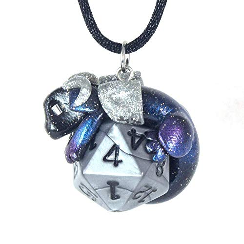 Design Your Own D20 Dragon Pendant, Custom Dice Dragon Necklace #TOP1