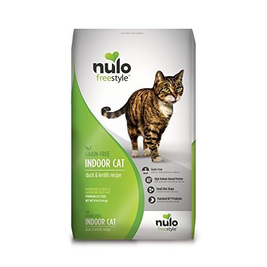 Nulo Indoor Grain Free Dry Cat Food With Bc30 Probiotic (Duck & Lentils Recipe, 12Lb Bag)