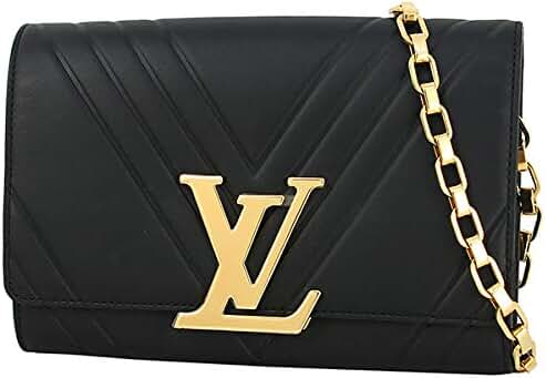 新品！！Louis Vuitton ブラックパンプス ゴールドチェーン Louis Vuitton Black Satin Floral Embroidered golden Trim